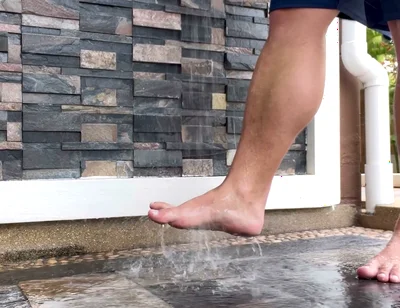 Jack Stacked - Big Muscular Feet and Intense Sole Teasing by the Pool