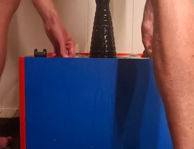 Hot Twink Anal Stretching with Huge Dildo