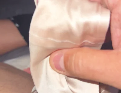 Satin panties quenched