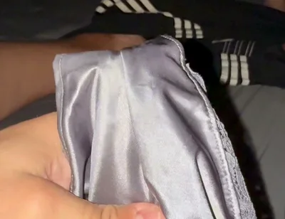 Silver soiled nurse panties