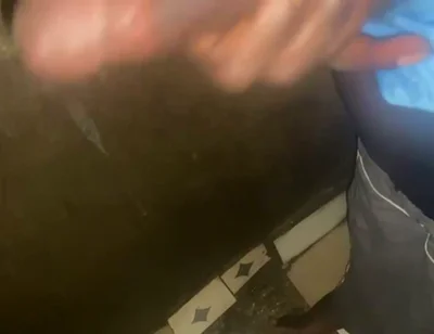 Man Masturbating His Big Black Cock