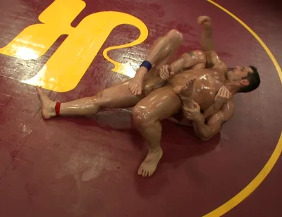 Marcus Titan Ruhl Vs Jeremy Stonewall Stevens - Muscled Oil Match!