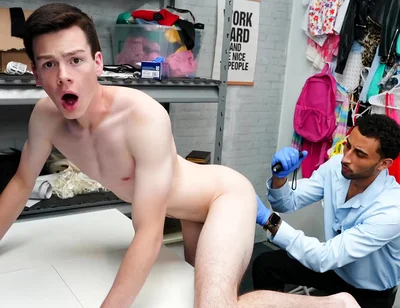 Blake Rivers In Tough Security Guard Strips And Fucks The Shoplifting Student 18+