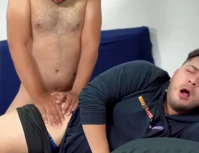 My Straight Friend Gets Hot In The Morning And Fucks Me For The First Time - Full Of Cum / Creampie - Sexo Duro
