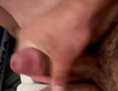 Quick cum in bathroom stall at work from my POV