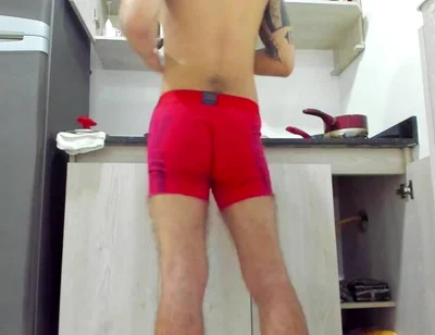 This Sexy Boy Is Naked and the Kitchen for Everyone
