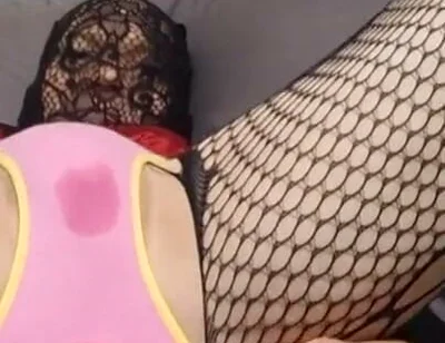 Pantieboy Fucks Hole with Dildo Through Girl Panties Hands Free Cum