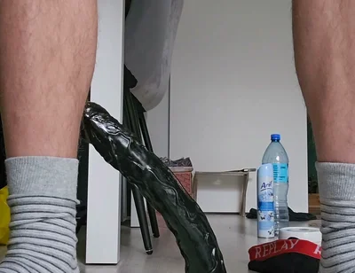 Another Prostate Milking with Big Cum and 12 Inch Dildo Training 30cm