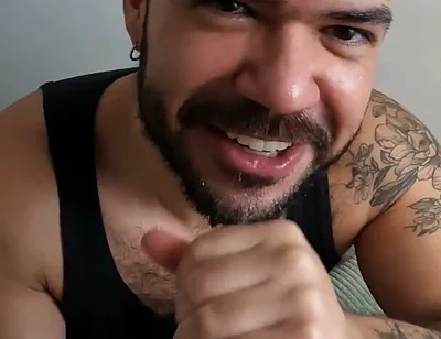 Worshipping a Big Uncut Latino Dick POV