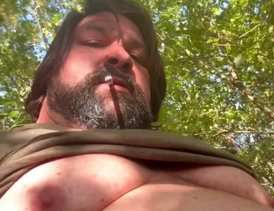 Bear Smoking and Jacking in the Woods