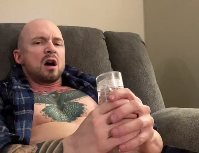 Intens Fleshlight Masturbation & Huge Orgasm