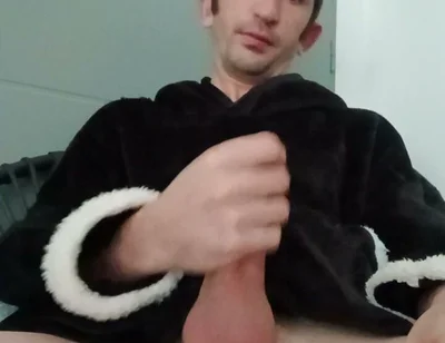 Young Guy with His Big Cock Cumming All Over