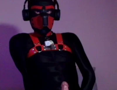 Remote Controlled Puppy Whimpers While Jerking off