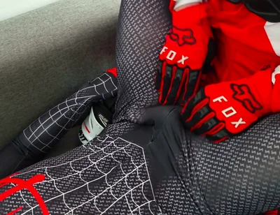 Mx Biker Brought Spider-man to Orgasm and Cum on His Face