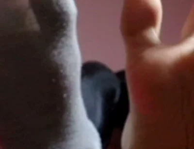 Puppy Keeps Teasing You with His Socks and Bare Paws