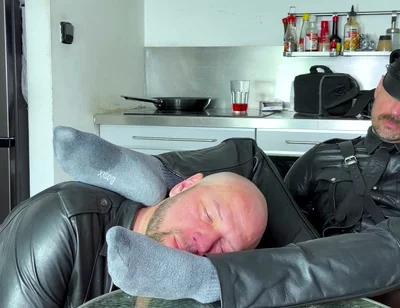 Leather & Dominance: Raw Foot Worship After Boots off