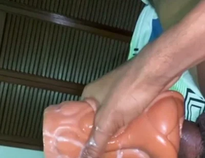 25 Minute Thick BBC Fleshlight Fucking Until Massive Cumshot Black20one