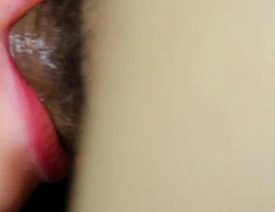 Very Close-up of Plunging a Penis Into a Wet Mouth