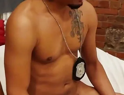 Two Black Officer Cocks Fuck Latin Ass