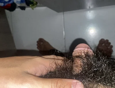 Solo Masturbation by the Closet