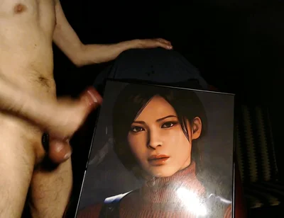 Cum Tribute for Ada Wong (game Character From Resident Evil 4 Remake) Huge Load
