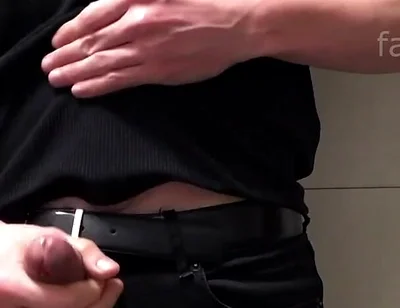 Me Jerking in the Bathroom. Big Cumshot.