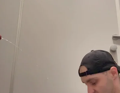 Gay Skinhead Kinkysirius Take a Gold Shower Public Toilet