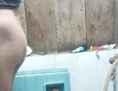 Big Dick Again Pissing in the Bathroom