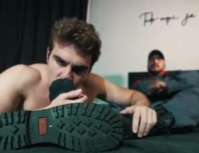 Firefighter latino feet boots master