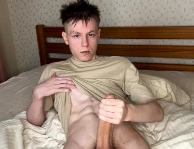 Twink's Edgy Cock Tease and Cum