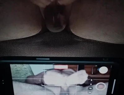 Filming a White Uncircumcised Penis Masturbation.