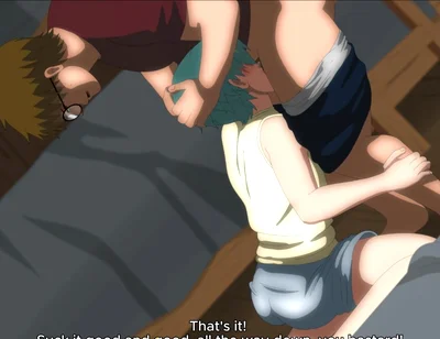 Retreat Ep 04 - Twink Had to Give a Blowjob to the Chubby, Straight, Perverted Guy - Hentai Anime Yaoi