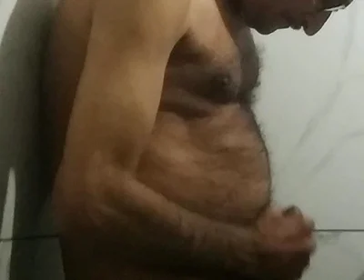 Playing with My Cock in the Bathroom