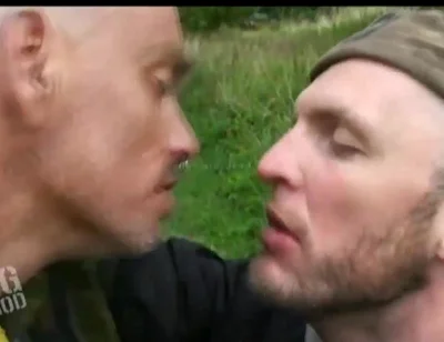 pigprod - spitting piss skinhead boys outdoor