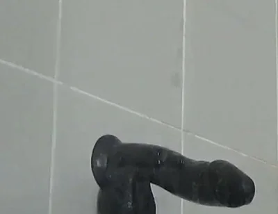 Riding a Large Black Cock Dildo 1