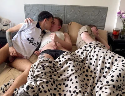 Don't Make a Noise so Your Step-brother Won't Notice! - Big Cock Tattoed Latino Twink