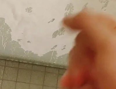 Piss and Cum on the Glass of My Shower