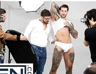 Men - Dann Grey Watches Papi Kocic Posing For A Photoshoot And Wonders What His Cock Would Feel Like