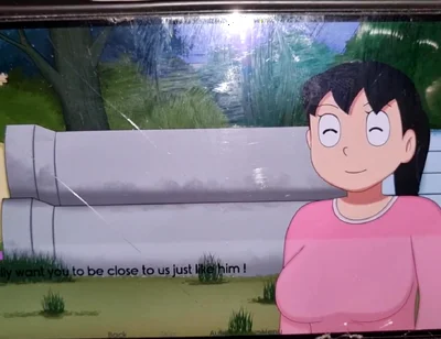 Nobita Rubbed Her Stepmother's Breasts, All the Water From Her While Bathing.