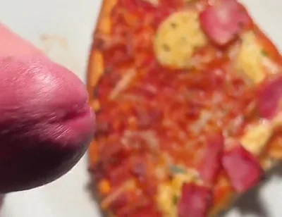 Twink Squirt on His Pizza
