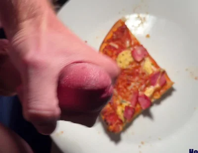 Twink Squirt on His Pizza