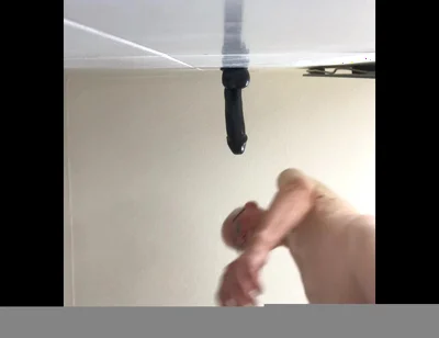 Good Views of Riding Large Black Cock Dildo