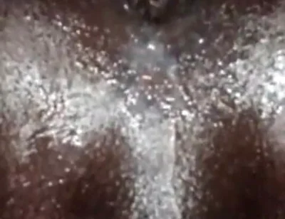 Horny Bottom Toying His Big Black Oiled Ass