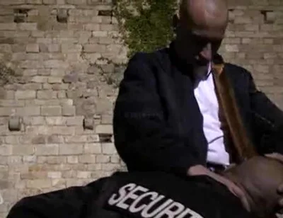 Securite boy sucking skinhead boy cock