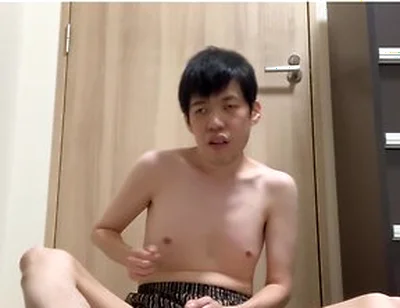 Masturbating While Wearing Black Trunks