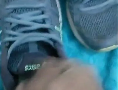 Fuck and Cum in Asics of My Wife