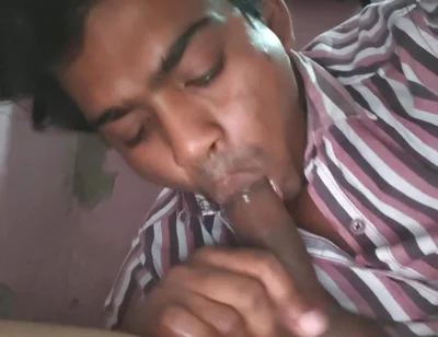 Desi Hot Indian Boy Sucking Dick on the Night