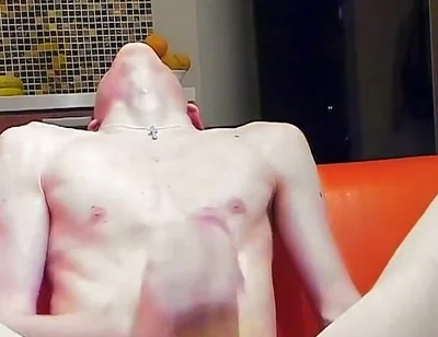 Very Long Cumshot on Cock Stays Hard