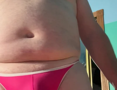 Small Cock Pink Thong