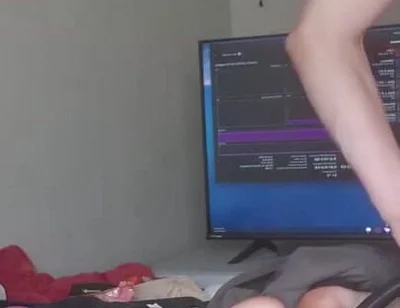 Bubble Butt Boy Turns His Belly Into a Ball